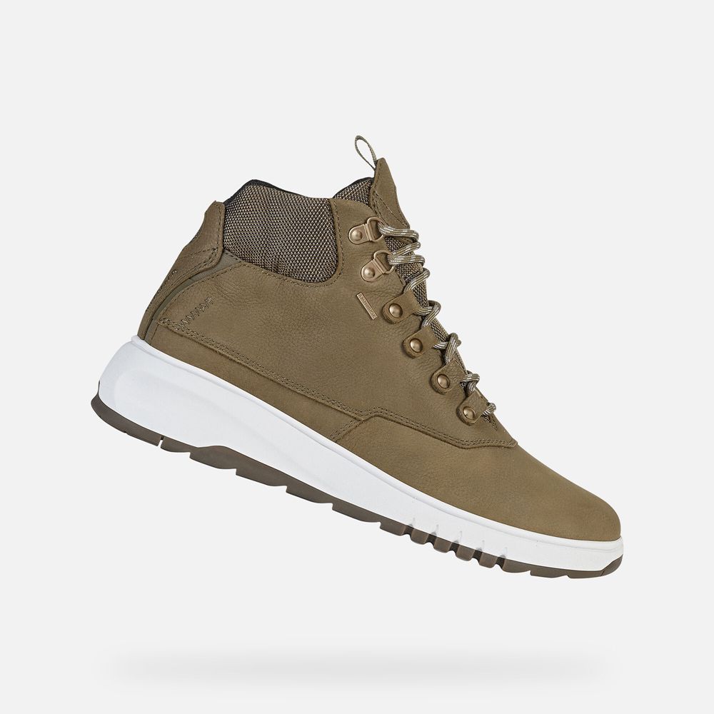 Geox - Botins Geox Senhora Verde Oliva Tamanho 43 - Geox Online Portugal